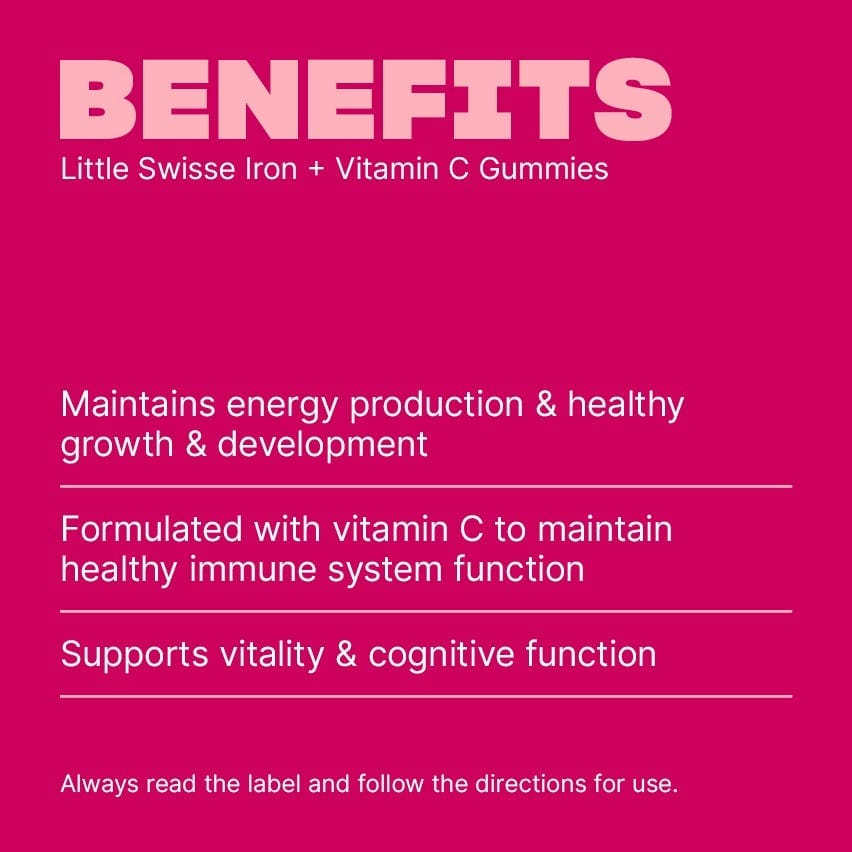 Swisse Australia LITTLE SWISSE Iron + Vit C Gummies