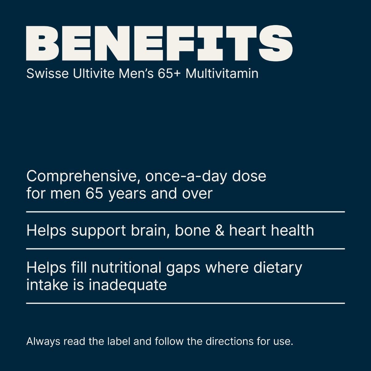Swisse Australia SWISSE ULTIVITE Men's Ultivite 65+ Multivitamin