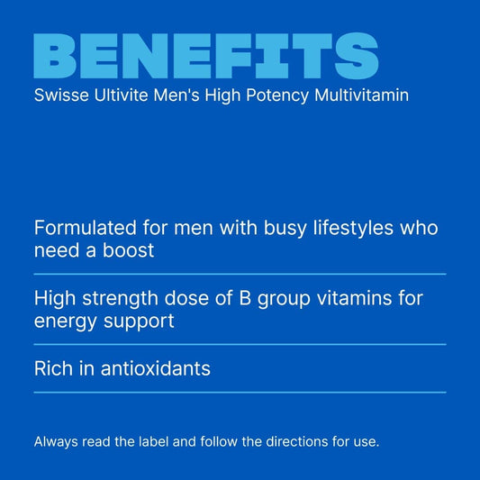 Swisse Australia SWISSE ULTIVITE Men's High Potency Multivitamin