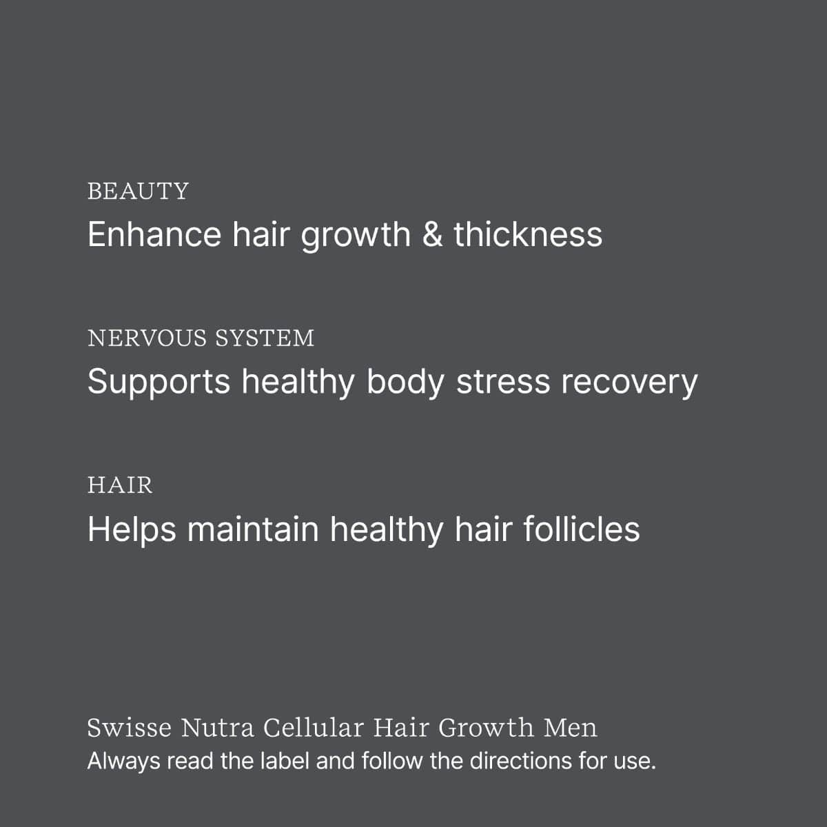 Swisse Australia SWISSE NUTRA Cellular Hair Growth Men