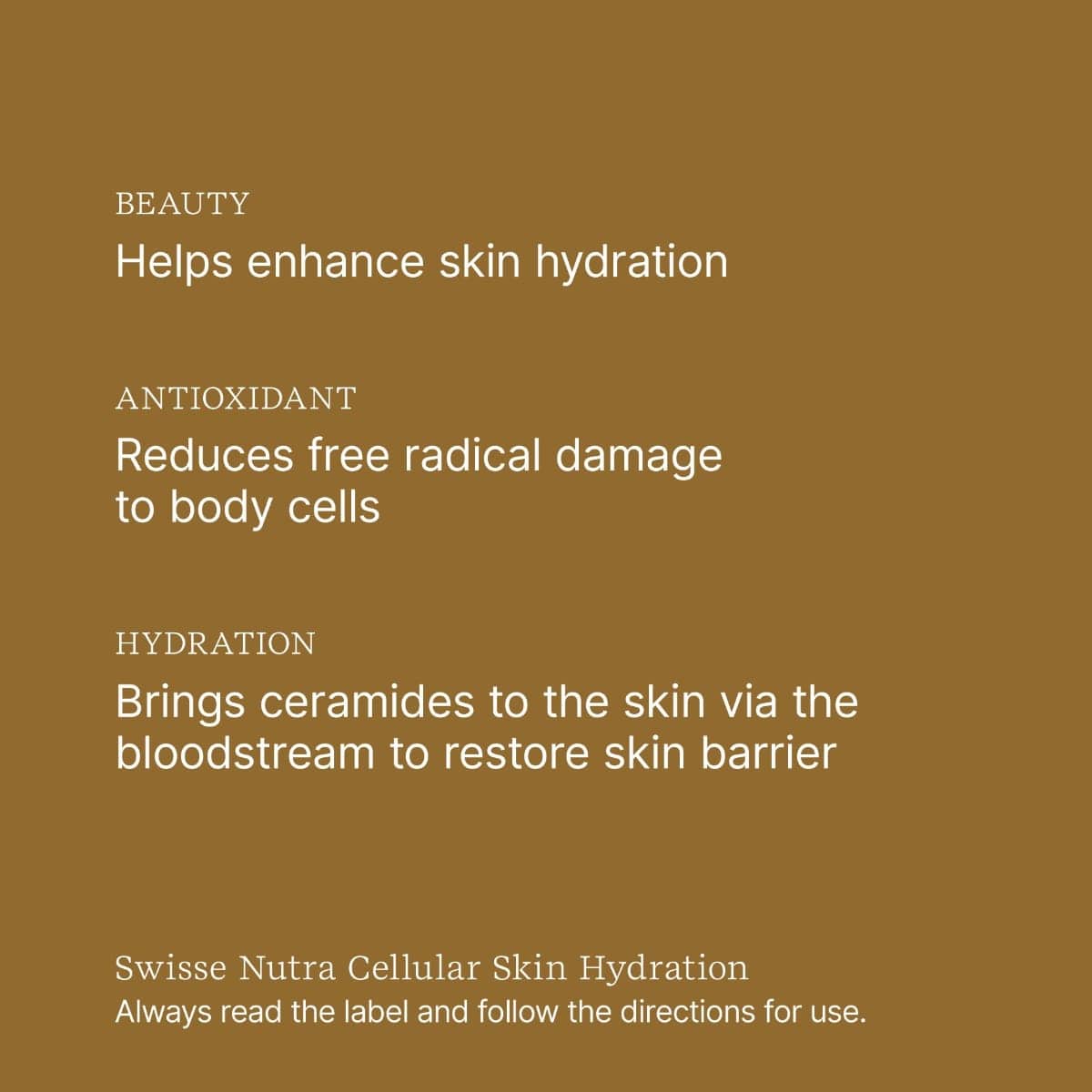 Swisse Australia SWISSE NUTRA Cellular Skin Hydration