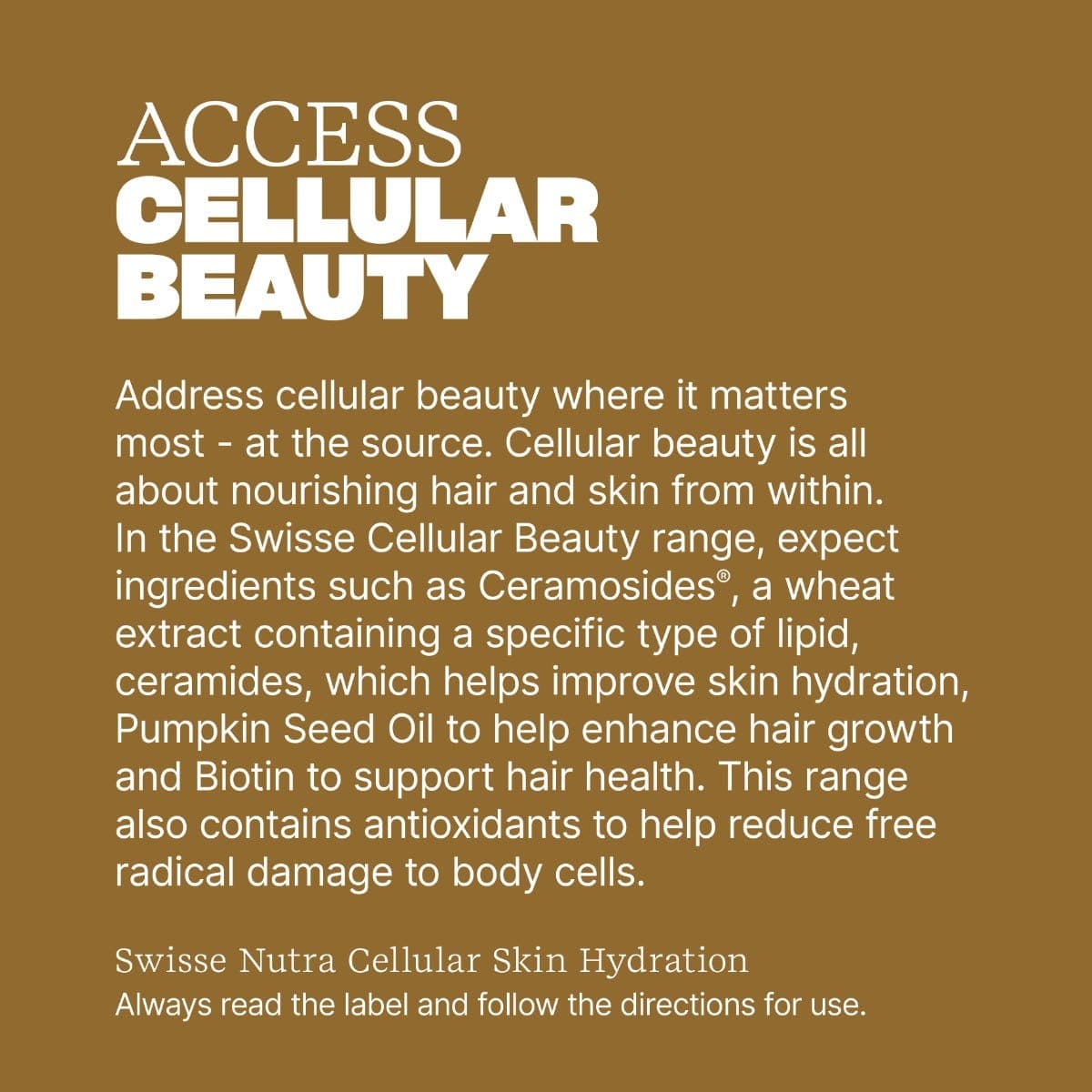 Swisse Australia SWISSE NUTRA Cellular Skin Hydration