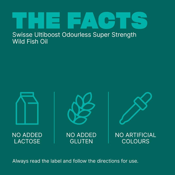 Swisse Fish Oil 2000mg - Super Strength Odourless | Swisse Wellness