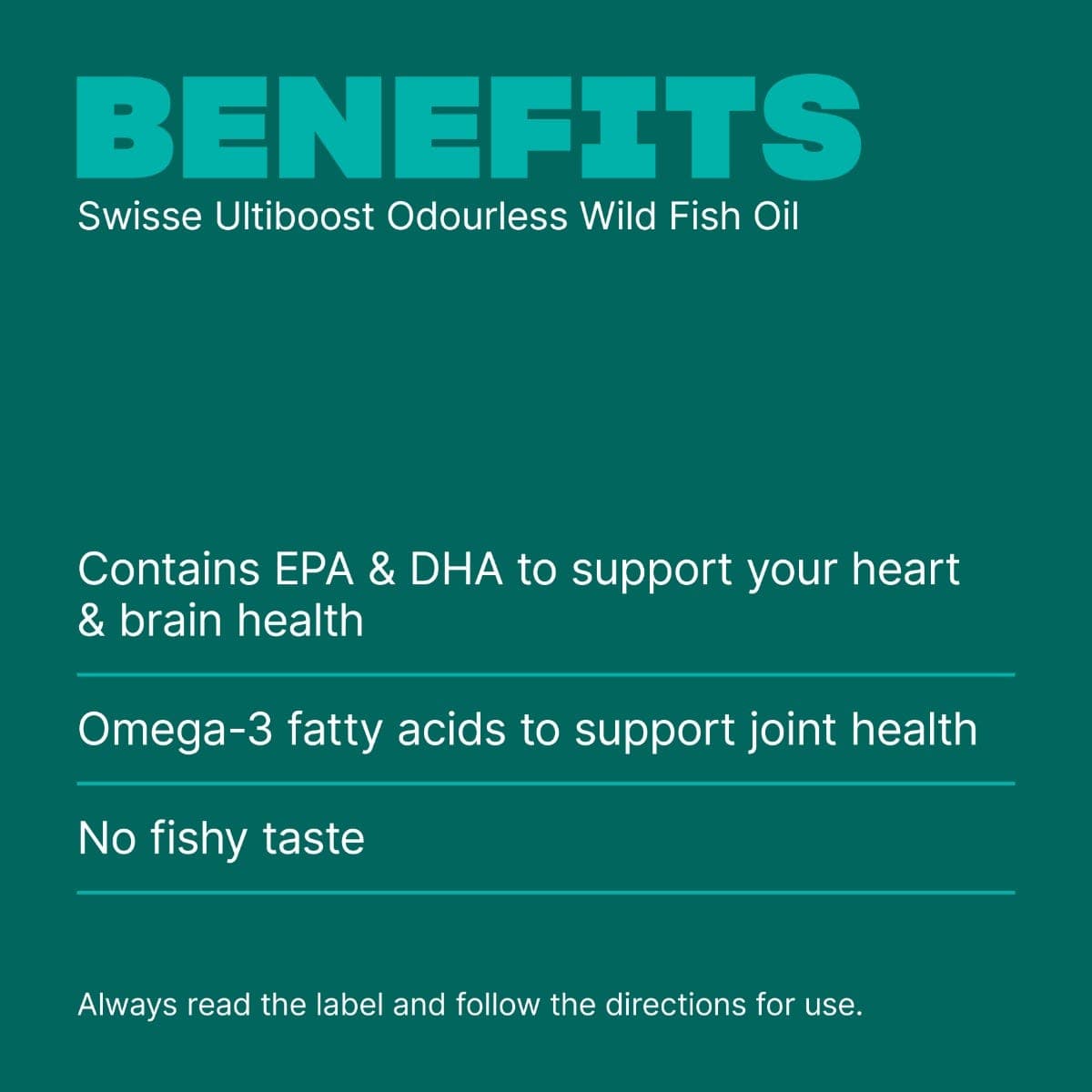 Swisse Australia SWISSE ULTIBOOST Odourless Wild Fish Oil