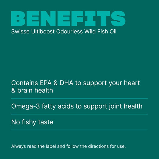 Swisse Australia SWISSE ULTIBOOST Odourless Wild Fish Oil