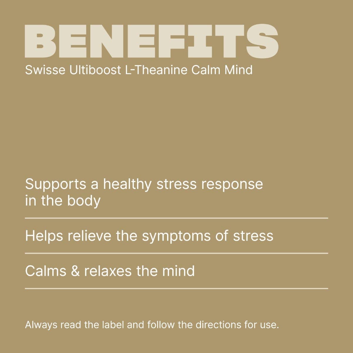 Swisse Australia SWISSE ULTIBOOST L-Theanine Calm Mind